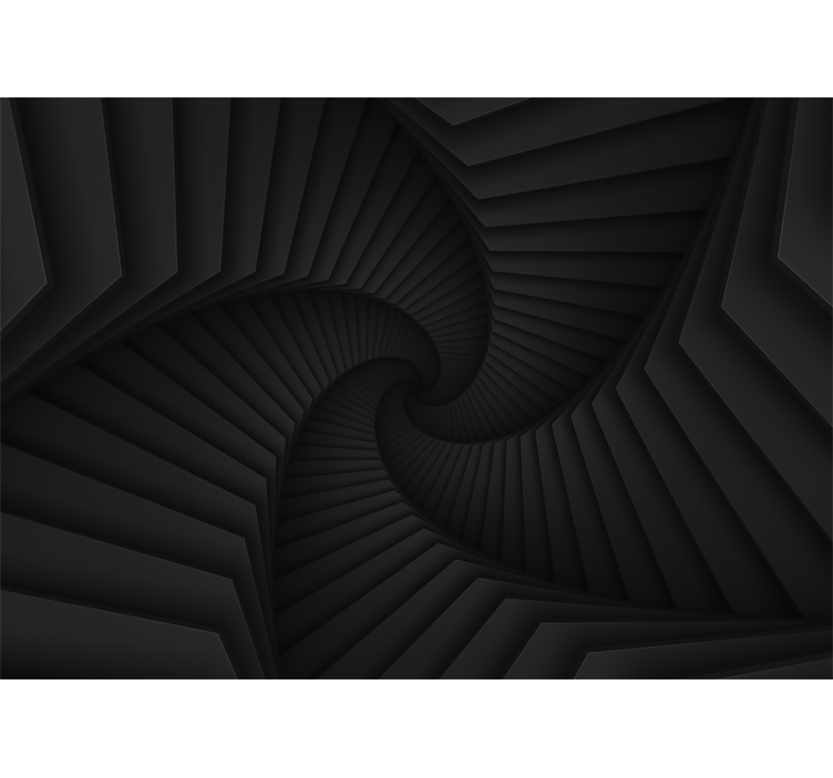 Abstract wall mural intricate spiral design - TenStickers