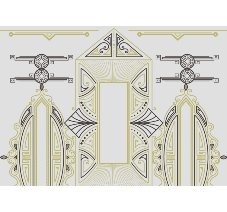 Art wall mural geometric elegance - TenStickers