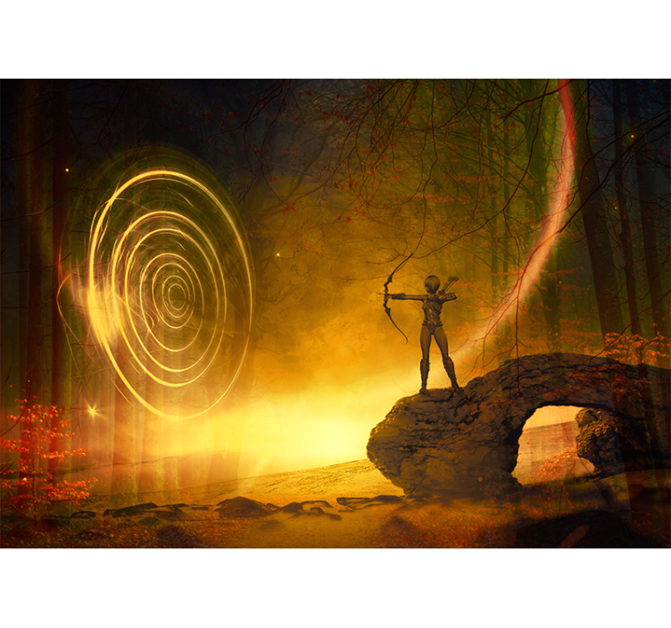 Enchanting Archer Portal wall mural fantasy - TenStickers