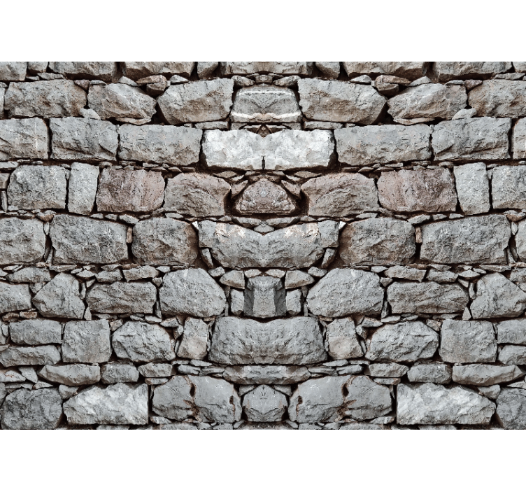 Mural stone wall with rough stone texture - TenStickers