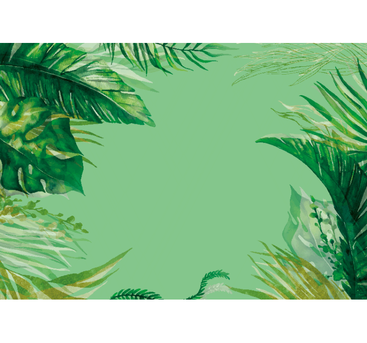 Wall mural nature tropical foliage design - TenStickers