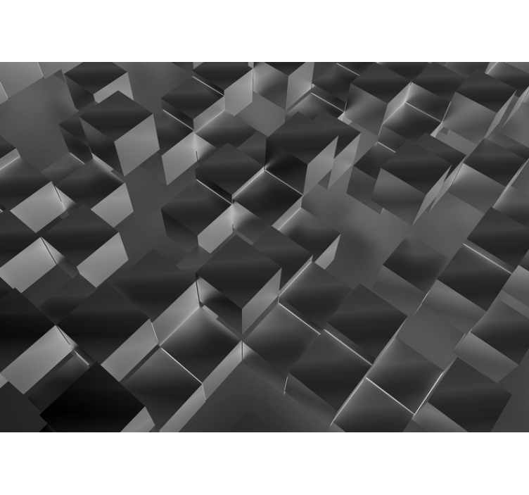 Texture wall mural of 3d cubes - TenStickers