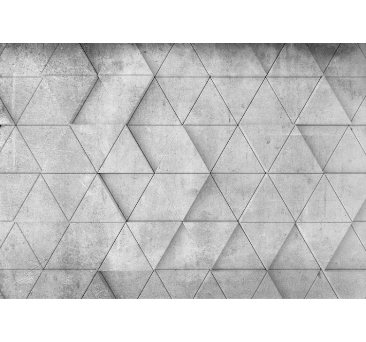 Texture wall mural geometric concrete pattern - TenStickers