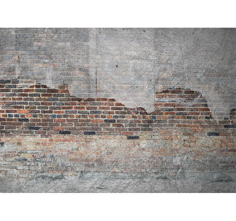 Mural stone wall urban brick finish - TenStickers