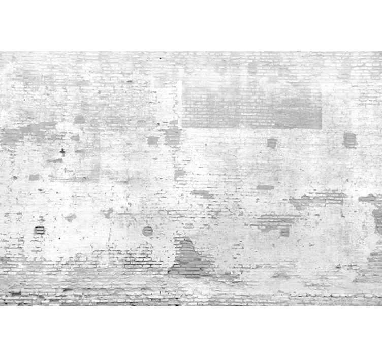 The old white wall brick wall mural - TenStickers