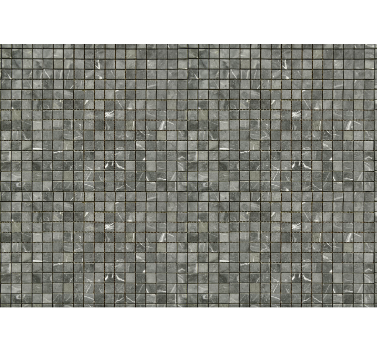 Negro baldosasBlack tiles Bathroom Murals - TenStickers