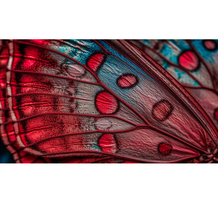 Mariposa AlaButterfly Wing living room wall mural - TenStickers