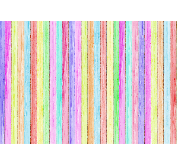 color wood planks Wood Wall Mural - TenStickers