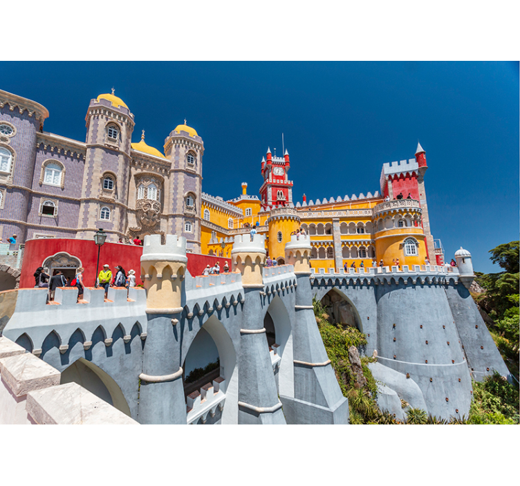 Sintra Castle city wall mural - TenStickers