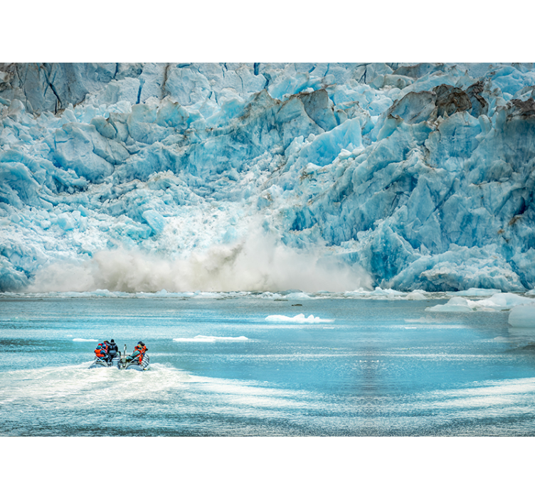 Glacial Ice Panorama wall mural nature - TenStickers
