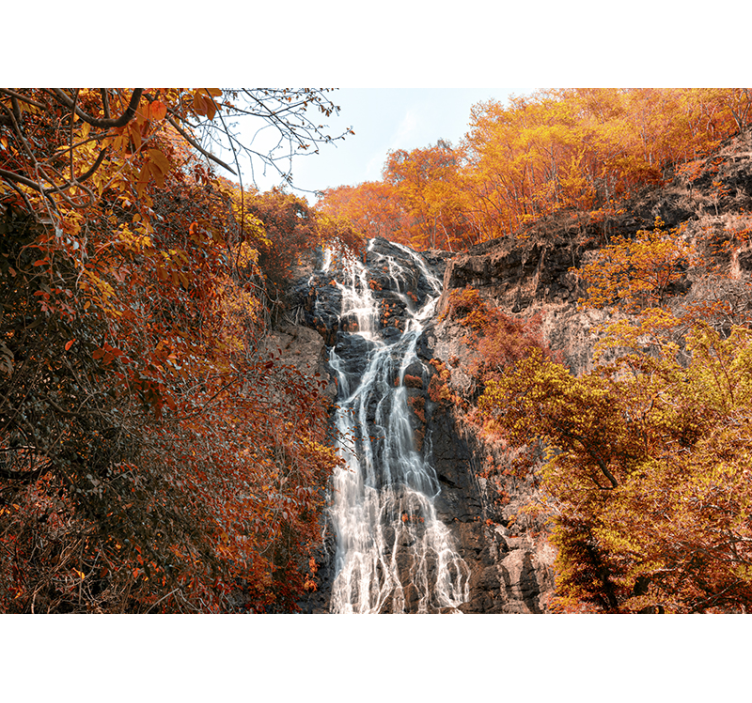 Wall mural waterfall majestic flowing water - TenStickers
