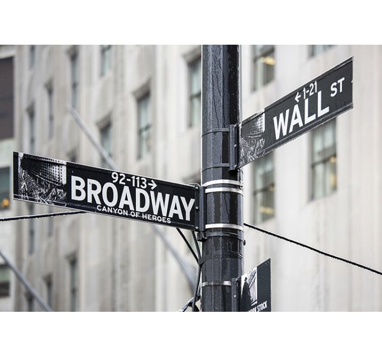 Broadway Sign New York wall mural - TenStickers