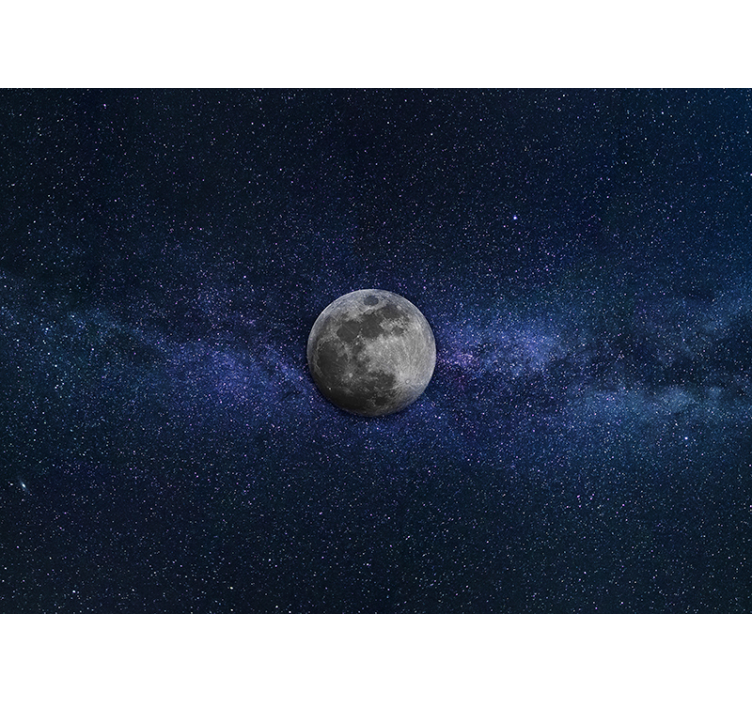 Space wall mural celestial moon landscape - TenStickers