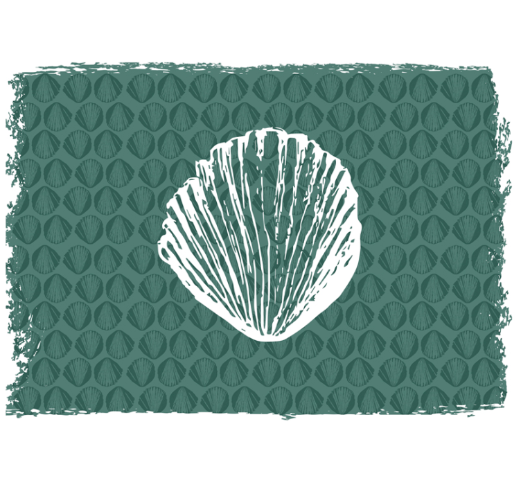 Shell Pattern Design flower wall mural - TenStickers