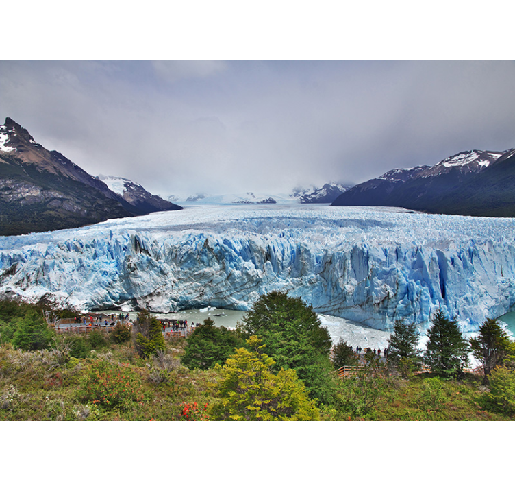 Glacial landscape view landscape wall mural - TenStickers