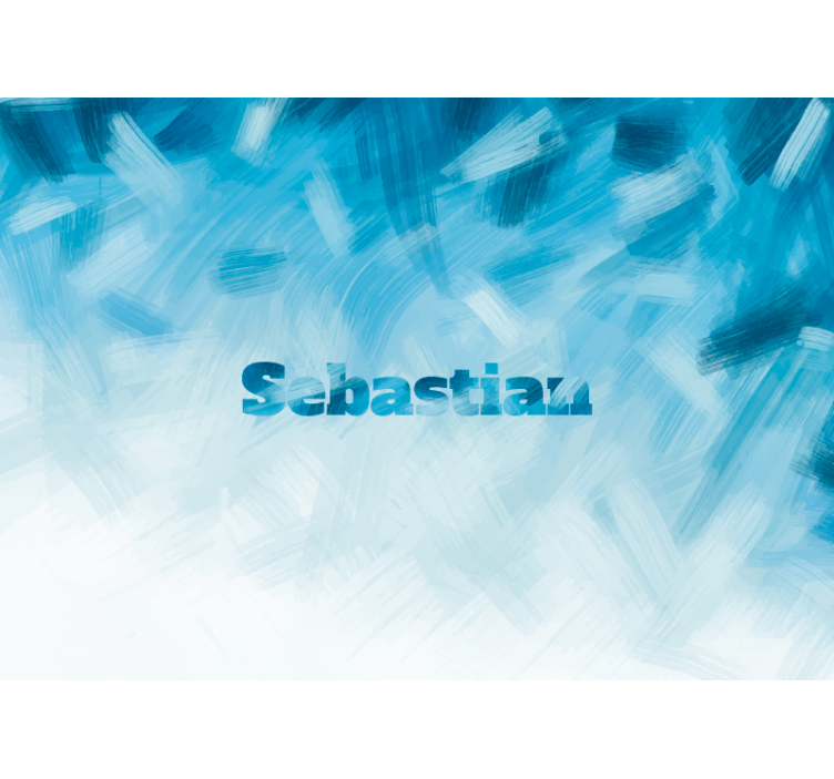 Personalized wall mural for custom name design - TenStickers