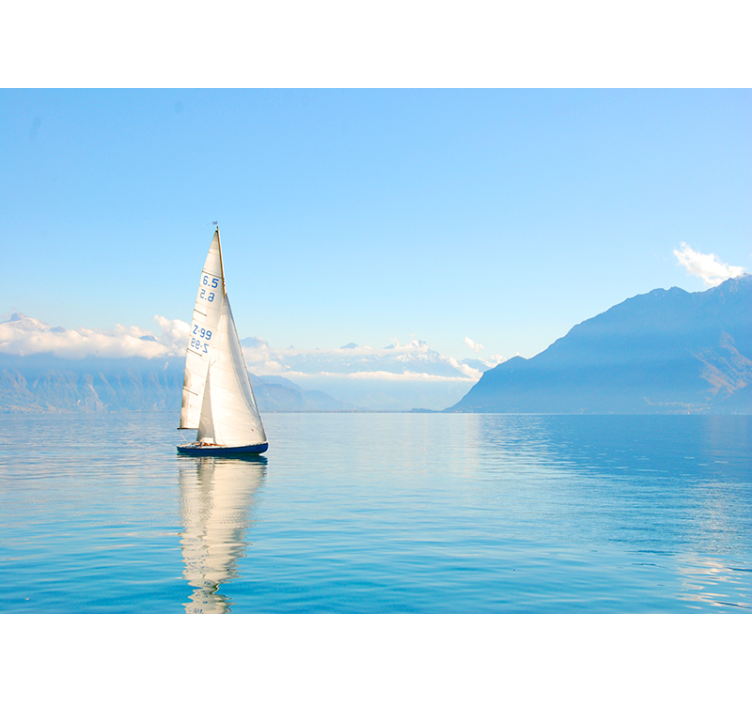 Under the sea wall mural sailing on water - TenStickers