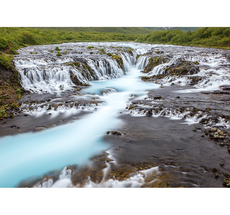 Wall mural waterfall serene waterfall flow - TenStickers