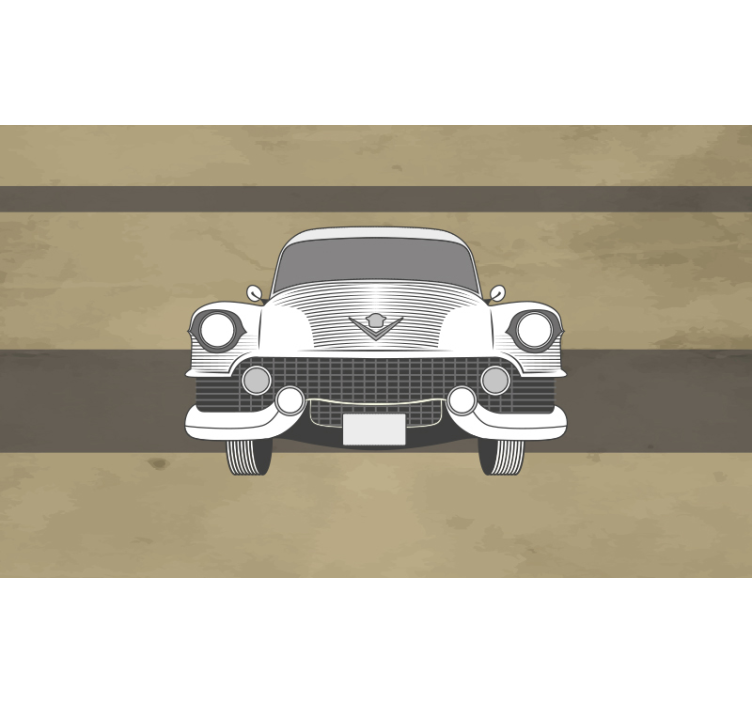 Classic Car Front wall mural vehicle - TenStickers