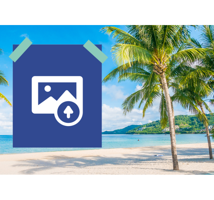 Romantic wall mural couple beach memories - TenStickers