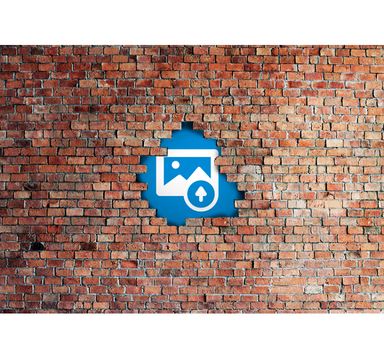 Broken Brick View wall mural 3d - TenStickers