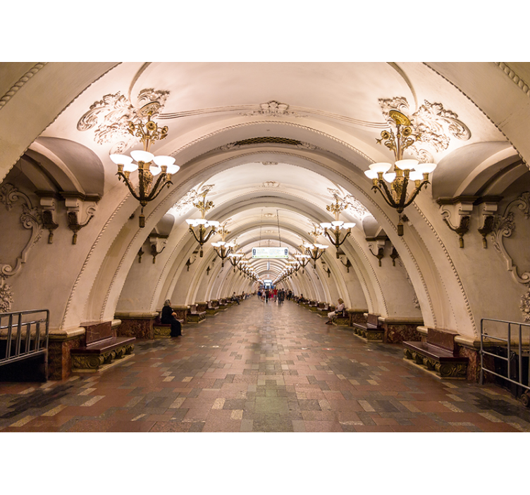 Grand Underground Passage city wall mural - TenStickers