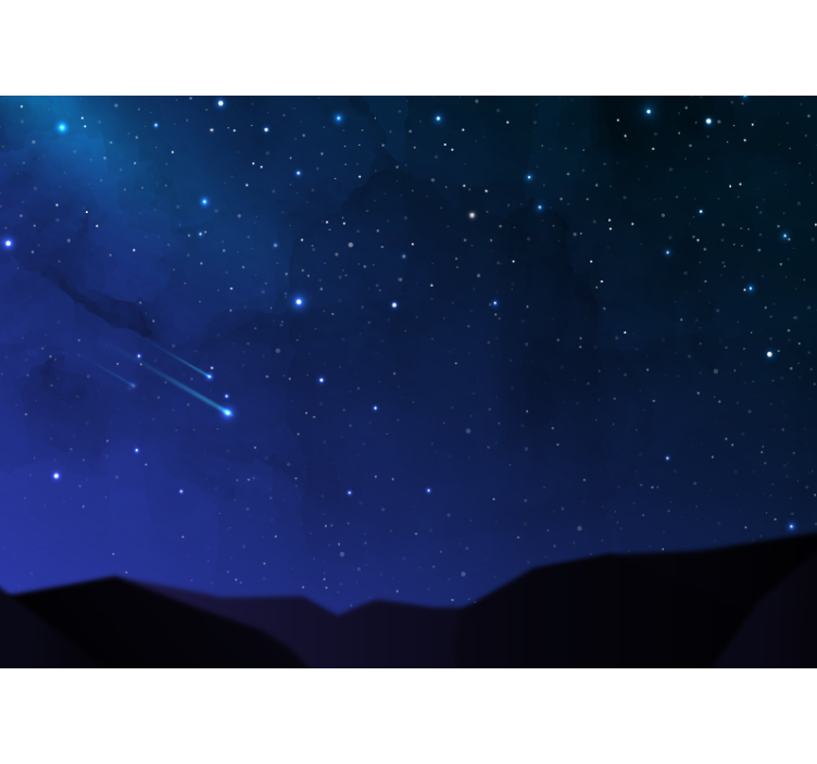 Space wall mural heavenly night view - TenStickers