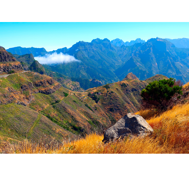 Majestic View wall mural mountain - TenStickers