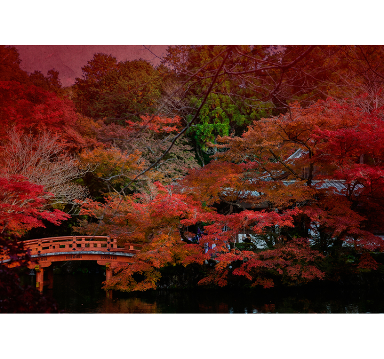 Wall mural nature autumn calm - TenStickers