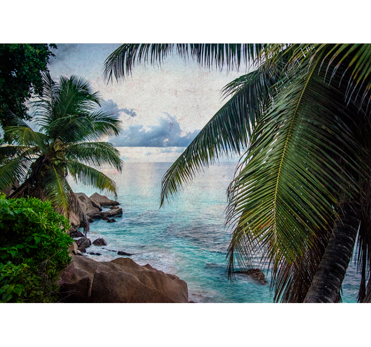 Wall mural nature tropical beach atmosphere - TenStickers