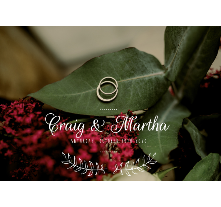 Eternal Wedding Rings romantic wall mural - TenStickers