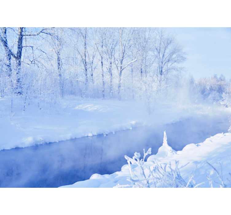 Winter landscape serenity landscape wall mural - TenStickers