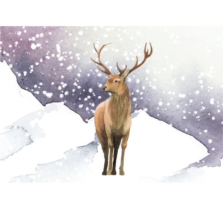 Animals wall mural majestic deer scene - TenStickers