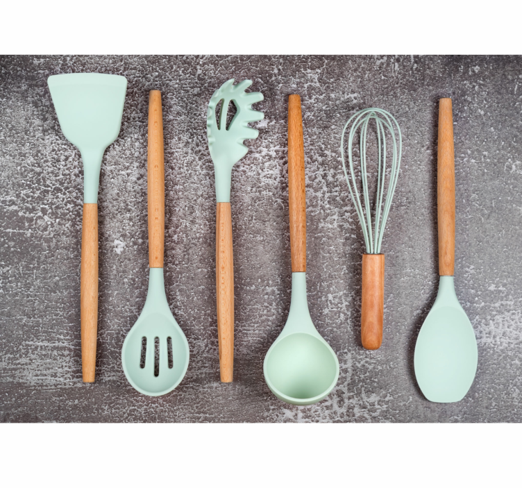 Wall mural kitchen functional kitchen tools - TenStickers