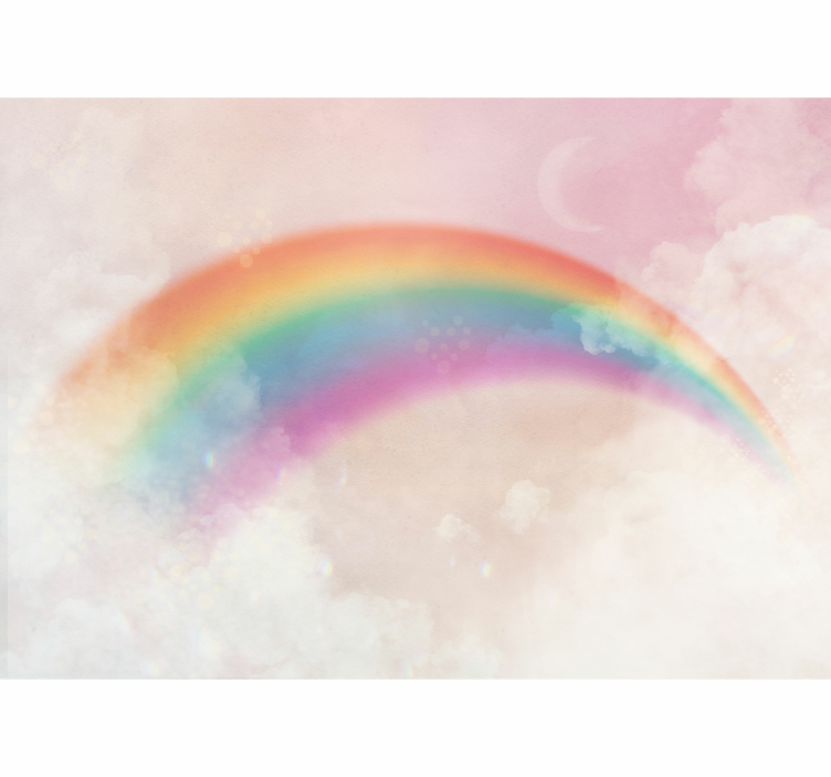 Rainbow clouds and bobbles Kids wall Murals - TenStickers