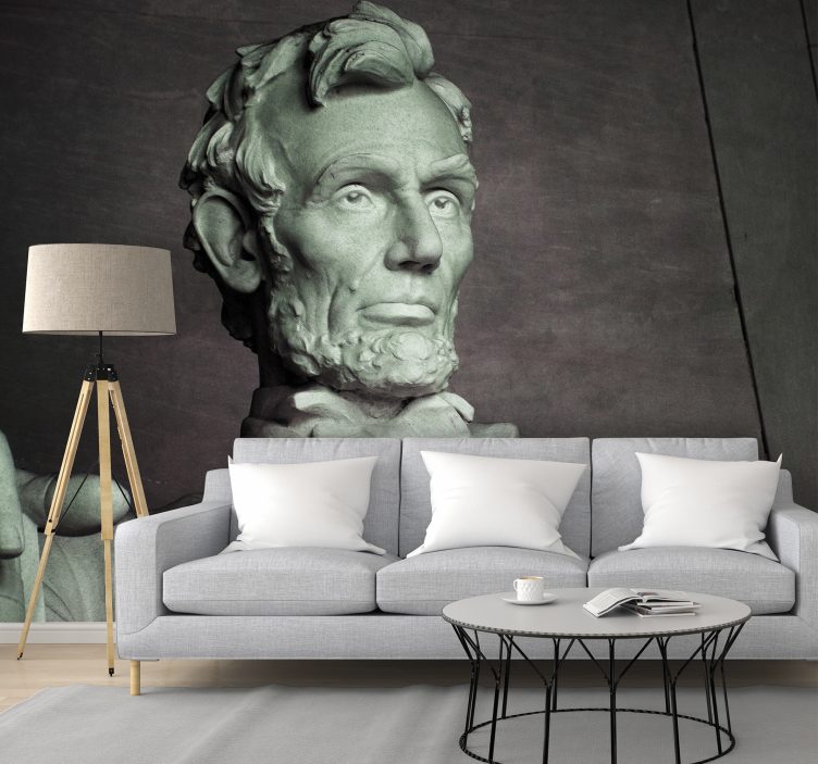 Abraham Lincoln Statue Classic Art Wall Mural - TenStickers