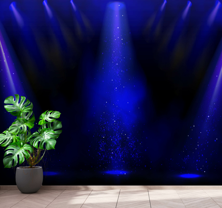 Abstract wall mural with spotlight particles effect - TenStickers