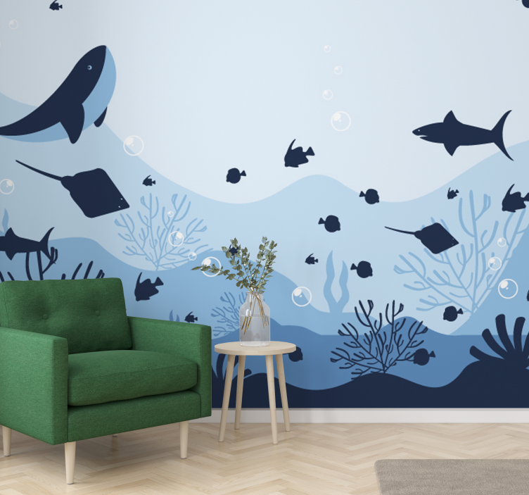 Animals wall mural deep sea life - TenStickers