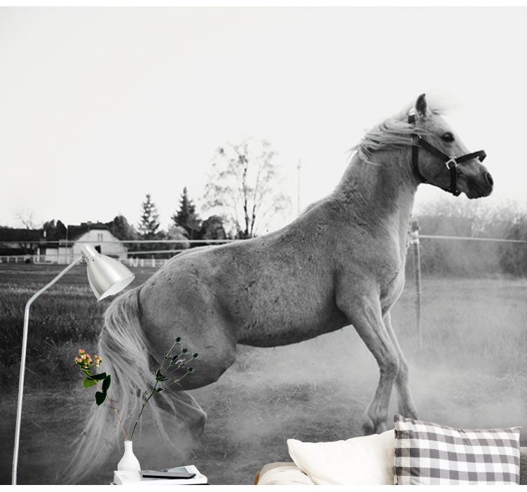 Animals wall mural galloping pony - TenStickers