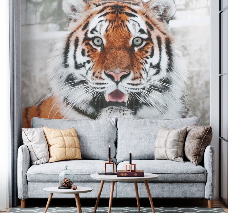 Animals wall mural regal tiger artwork - TenStickers