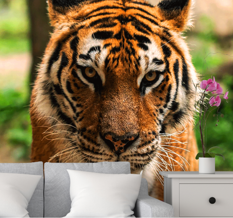 Animals wall mural regal tiger image - TenStickers