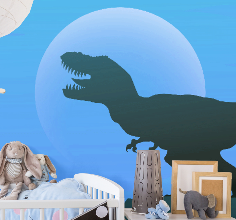 Animals wall mural tyrannosaurus rex silhouette - TenStickers
