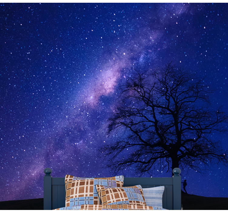 Astral Nightview space wall mural - TenStickers
