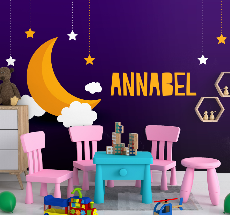 Celestial Bodies and Constellations childrens wall mural - TenStickers