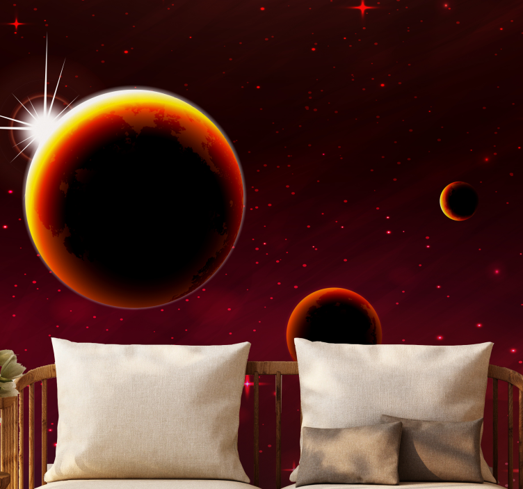 Celestial Bodies Scene space wall mural - TenStickers