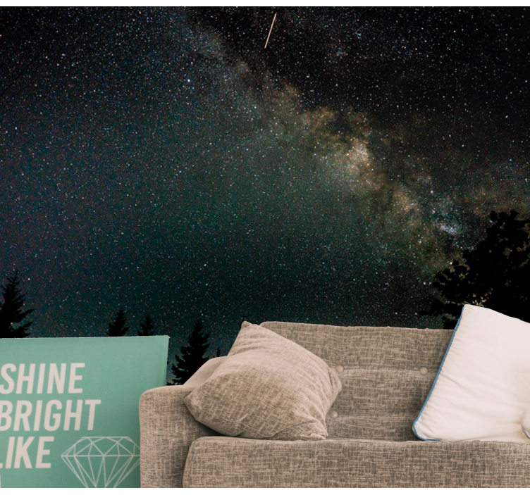 Celestial Nightscape space wall mural - TenStickers