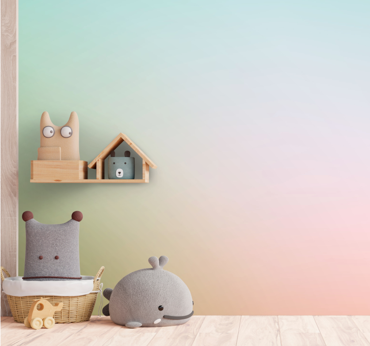 Childrens wall mural cute animal illustrations - TenStickers