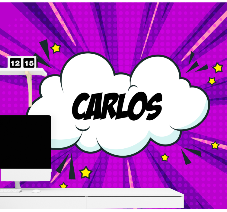 Comic Style Name quote wall mural - TenStickers