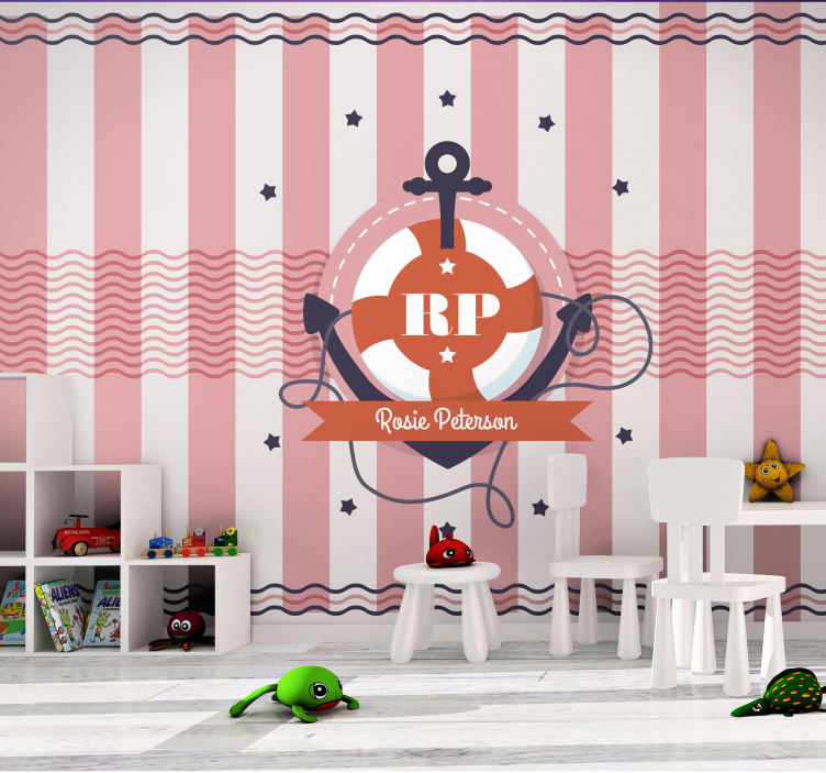 Customized Nautical Artwork personalized wall mural - TenStickers