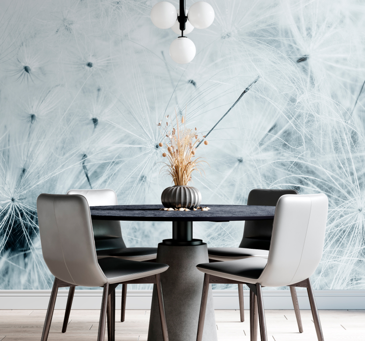 Delicate dandelion seeds dandelion wall mural - TenStickers